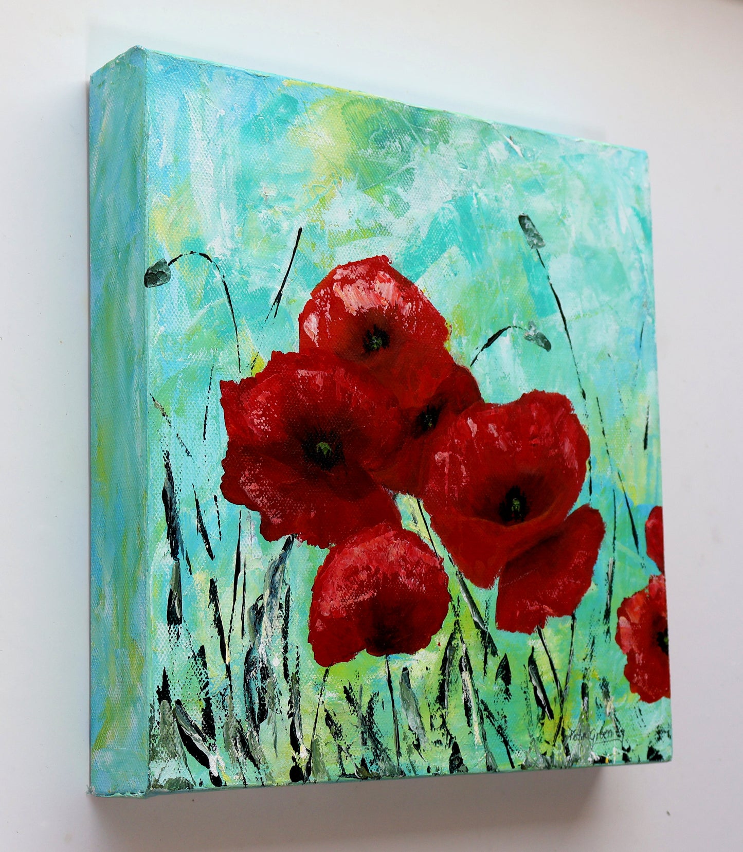 "Palette of Spring" Original Acrylics Painting 25.4cm x 25.4cm