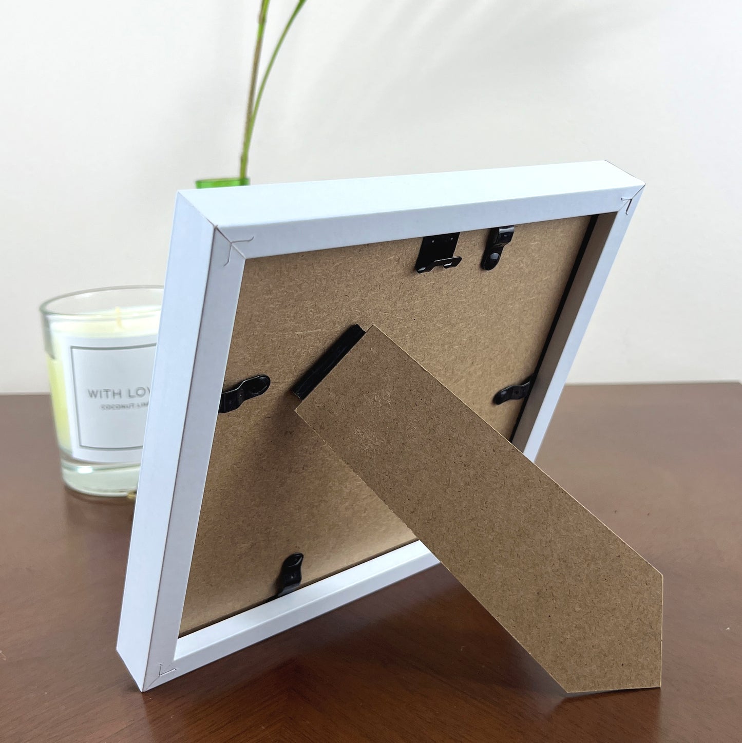 Print "Flower Study" 10x10cm, framed 17x17 cm