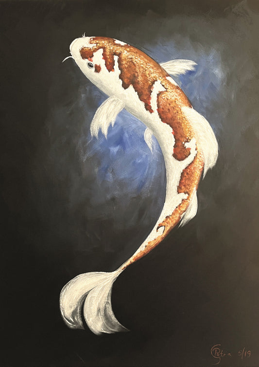 Poster Print "Butterfly Koi" size A4