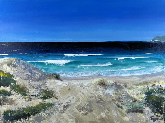 "Mullaway Beach" Original Acrylics Painting 40cm x 30cm