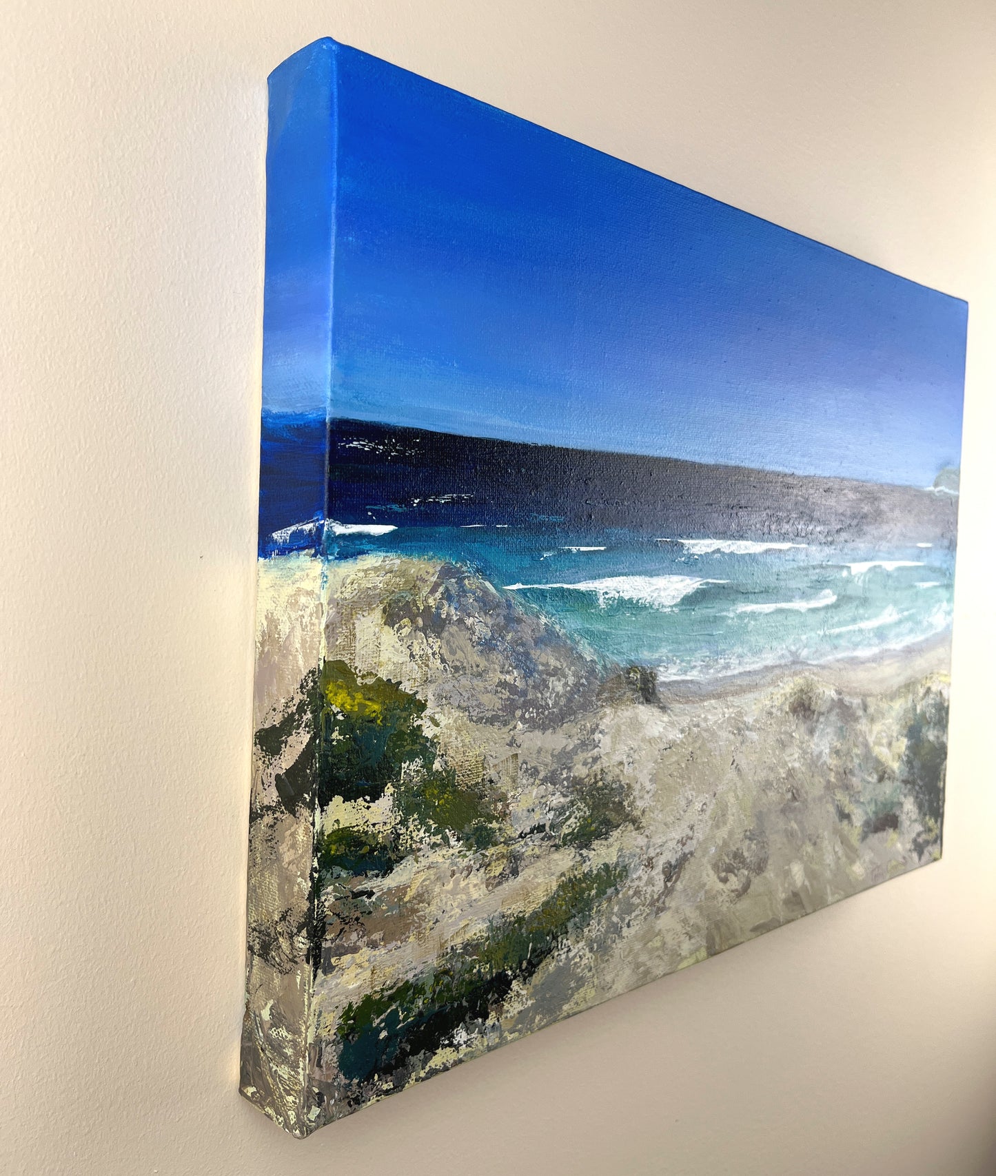 "Mullaway Beach" Original Acrylics Painting 40cm x 30cm