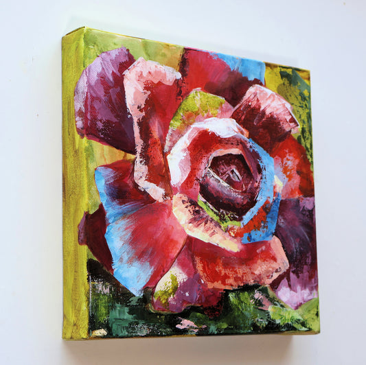 "Rosalie" Original Acrylics Painting 25 cm x 25 cm