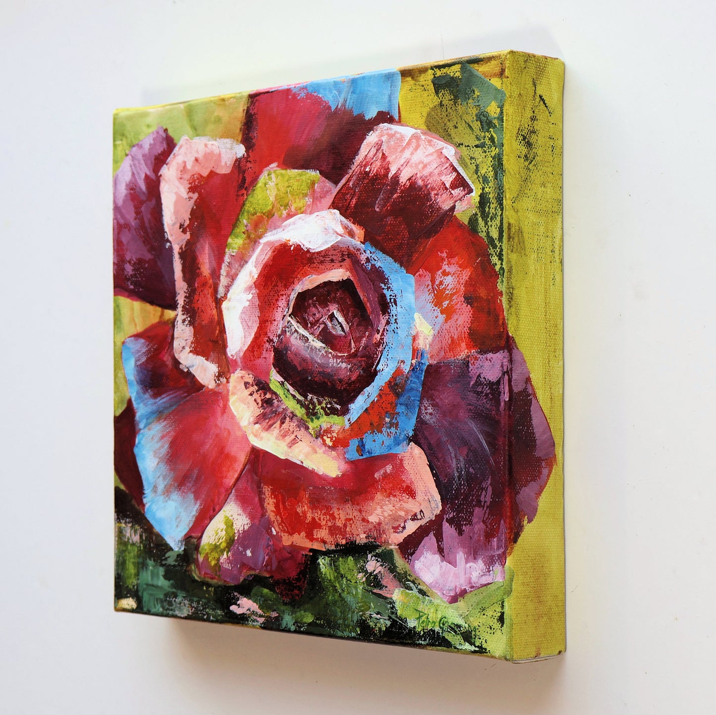 "Rosalie" Original Acrylics Painting 25 cm x 25 cm