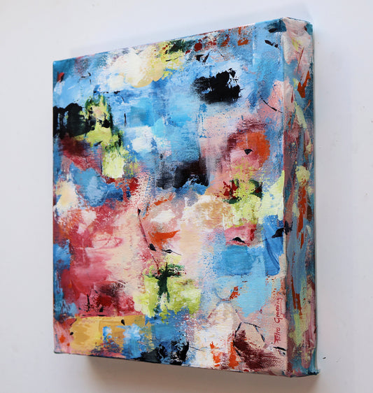 "Soulmate of Rosalie" Original Acrylics Painting 25 cm x 25 cm